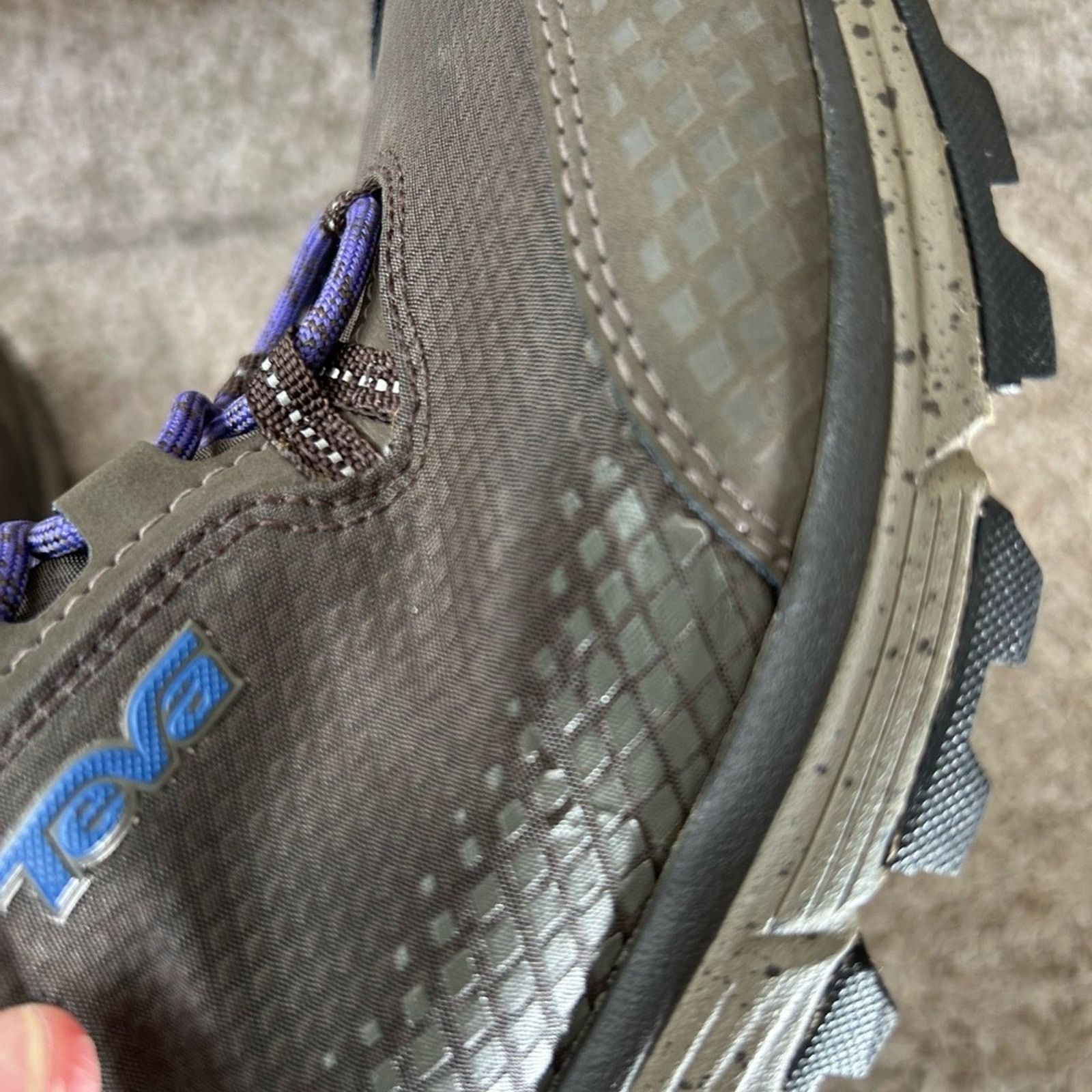 Teva Teva Brown and Purple Athletic Shoes Size US 8 / IT 38 - 10 Thumbnail