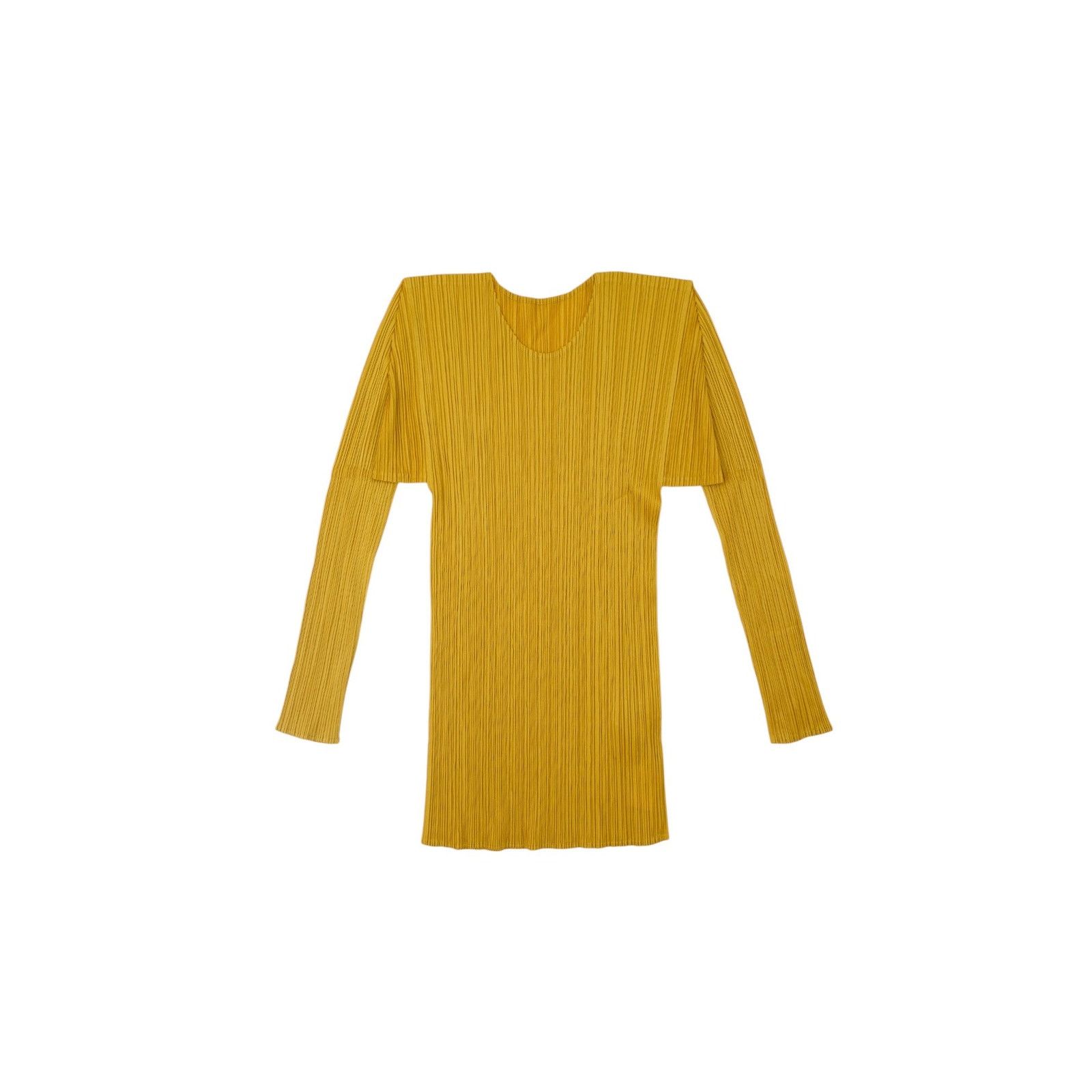 Issey Miyake Pleats Please Yellow Long Sleeve Size L / US 10 / IT 46 - 1 Thumbnail