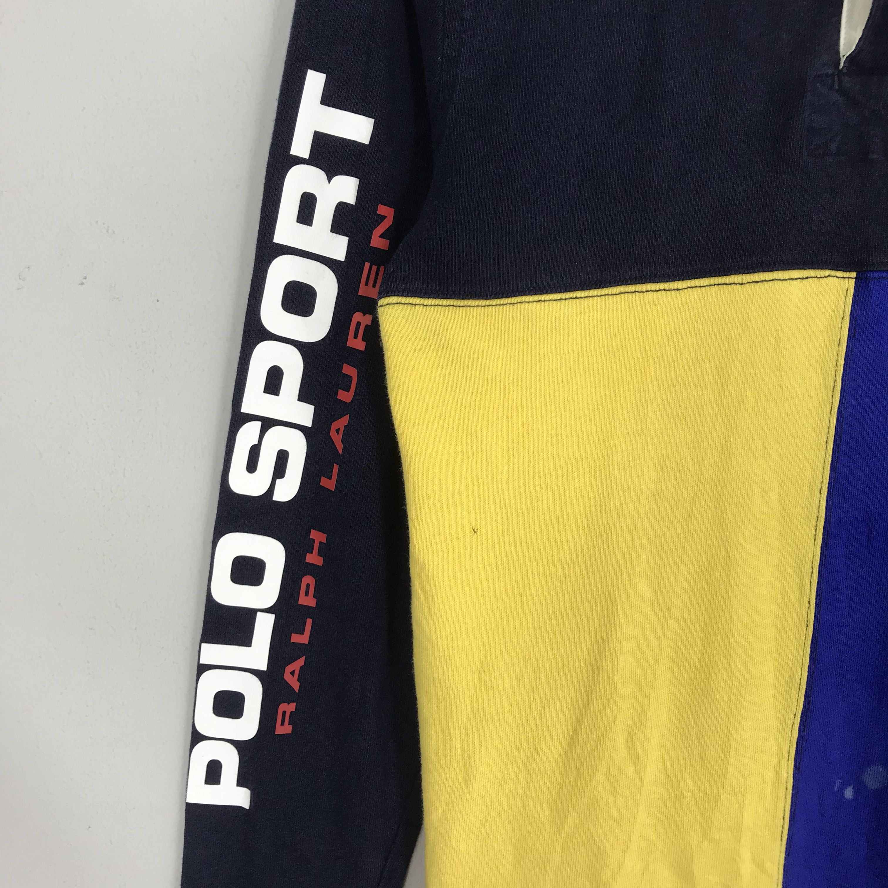 Polo Ralph Lauren Vintage 90s Polo Ralph Lauren Rugby Shirt Big Logo Polo Size US M / EU 48-50 / 2 - 8 Thumbnail