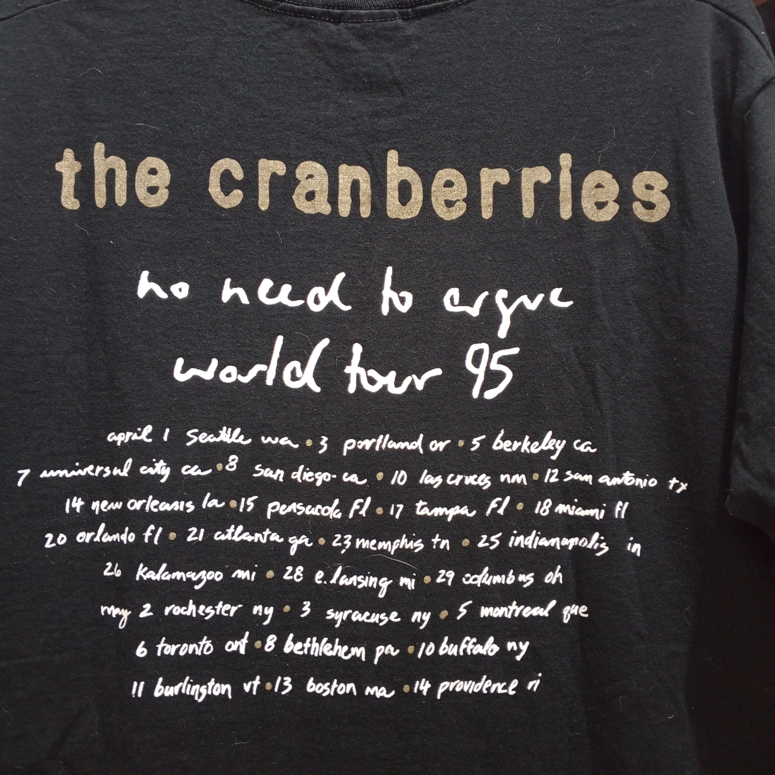 Band Tees The Cranberries New Old Stock No Need To Argue Shirt Size US L / EU 52-54 / 3 - 6 Thumbnail