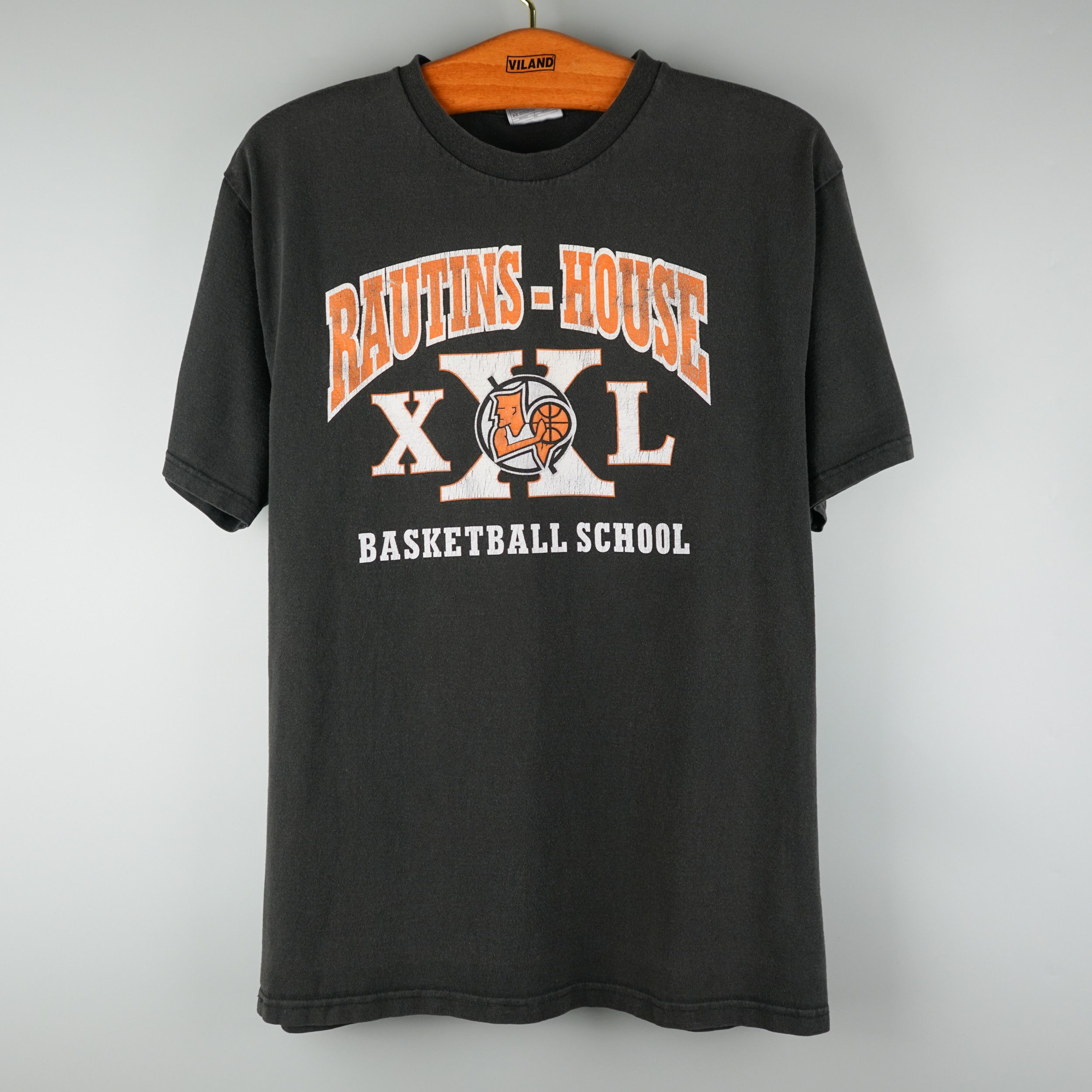 NBA × Nike × Vintage 90s Nike Rautins House Basketball Camp T-Shirt Size US M / EU 48-50 / 2 - 1 Thumbnail
