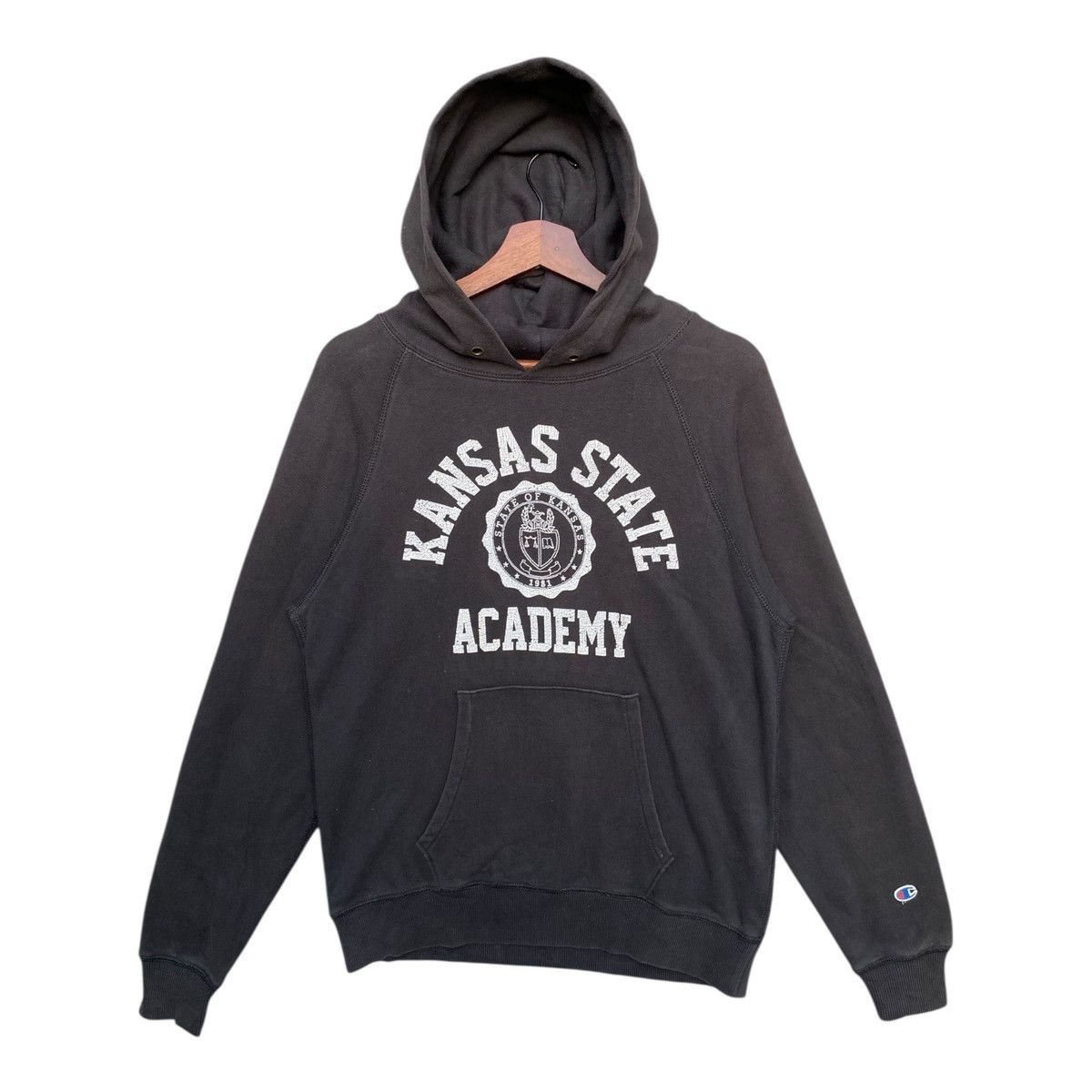 Champion Vintage Champion Kansas State Academy Hoodie Jumper Size M Size US M / EU 48-50 / 2 - 1 Thumbnail