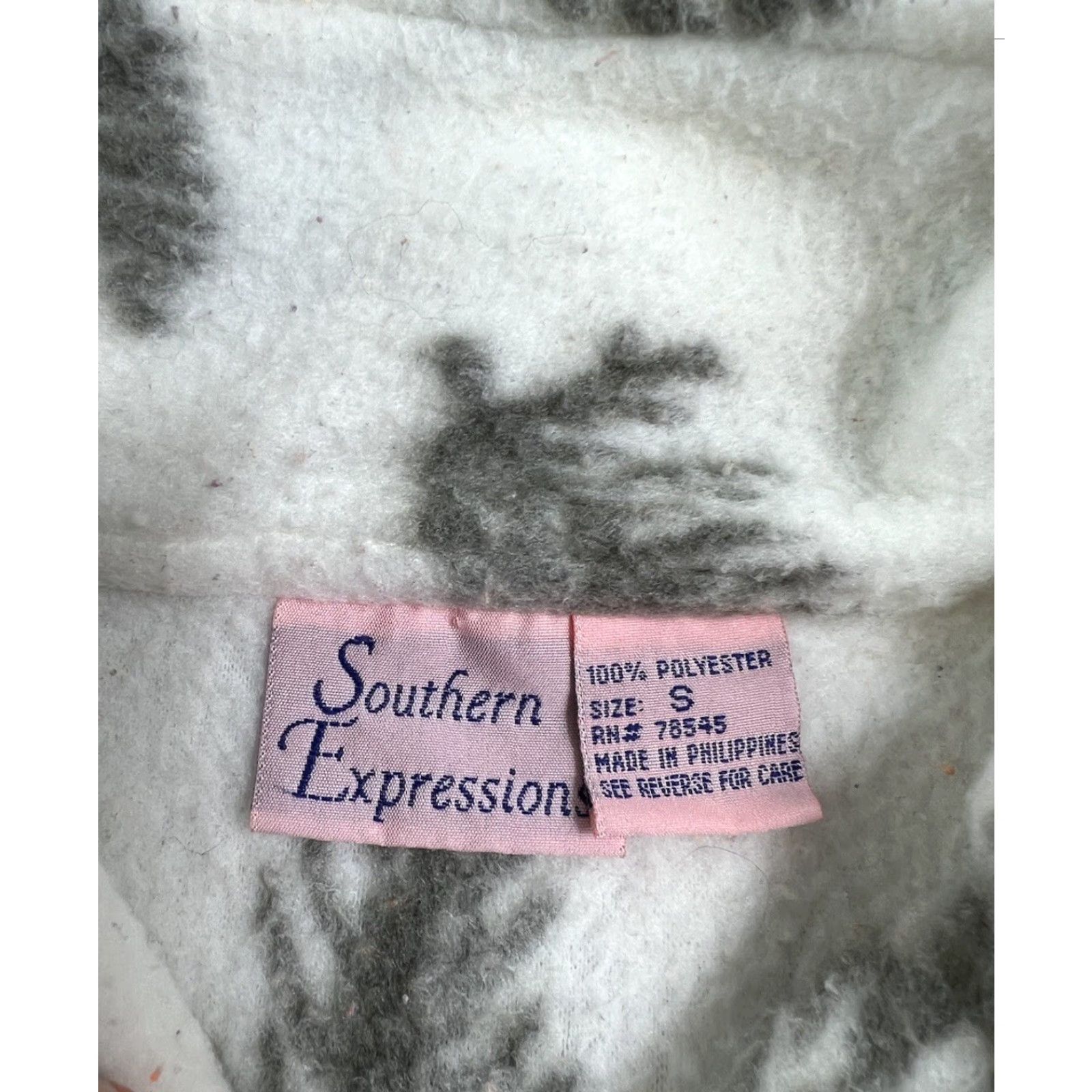 Vintage VINTAGE Southern Expression Vest Women White Fleece Pine Cone Size S Distinctive Good Condition Size S / US 4 / IT 40 - 3 Thumbnail