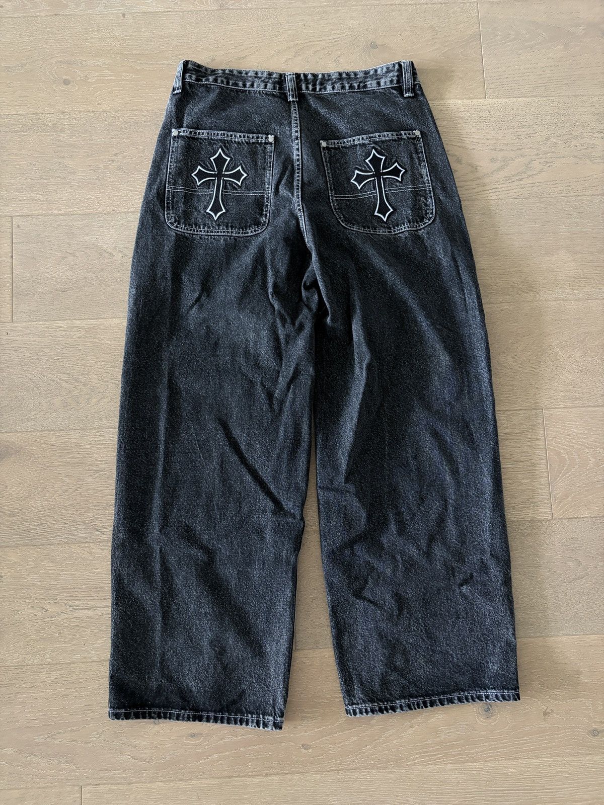 Other Y2K Cross Baggy Jeans Size US 34 / EU 50 - 3 Thumbnail