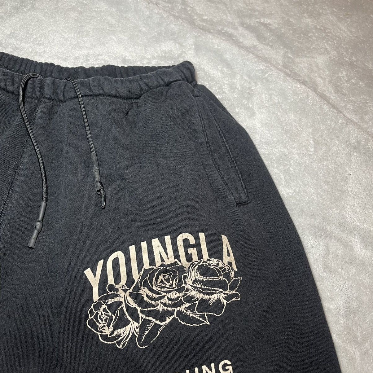 YoungLA YoungLA Young Ambitious Club Sweatpants Black Mens Large Gym Size US 30 / EU 46 - 5 Thumbnail