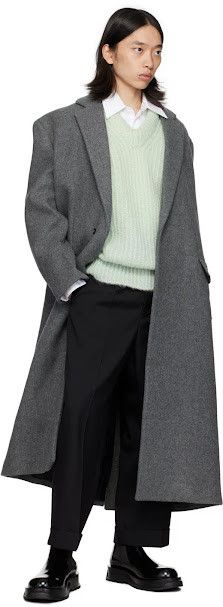 Jil Sander o1w1db10925 Tailored Coat in Grey Size US S / EU 44-46 / 1 - 4 Thumbnail