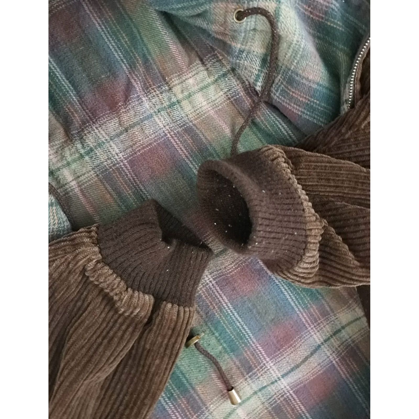 Vintage VINTAGE Corduroy Plaid Lined Brown Full Zip Jacket 2XL Parka Jacket Brown Corduroy Full Zip Unisex Adults Men Women Winter Fall 1980s Size US XXL / EU 58 / 5 - 5 Thumbnail
