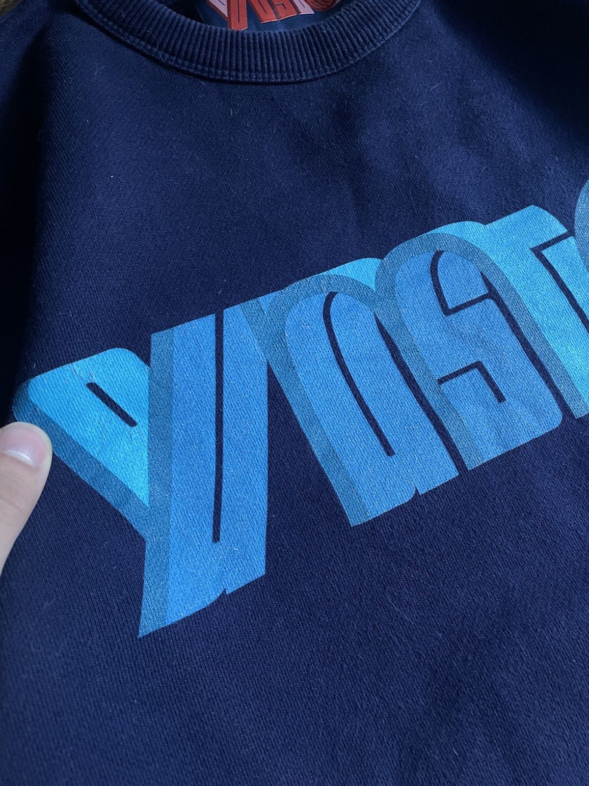 Japanese Brand YMC blue sweatshirt vintage 90s streetwear Y2K big logo Size US M / EU 48-50 / 2 - 5 Thumbnail