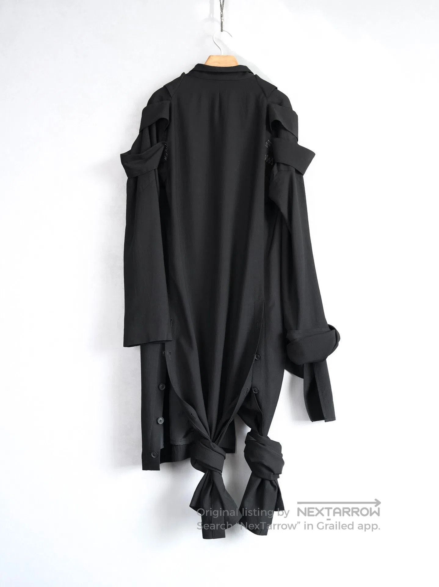 Yohji Yamamoto Yohji Yamamoto 24SS Asymmetric Rope Knot Coat. Size US M / EU 48-50 / 2 - 3 Thumbnail