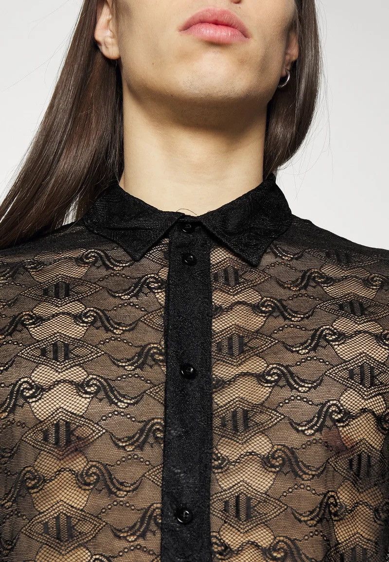 Han Kjobenhavn !DS! SS23 Han Kjobenhavn Lace Monogram Black Summer Shirt Size US M / EU 48-50 / 2 - 7 Thumbnail
