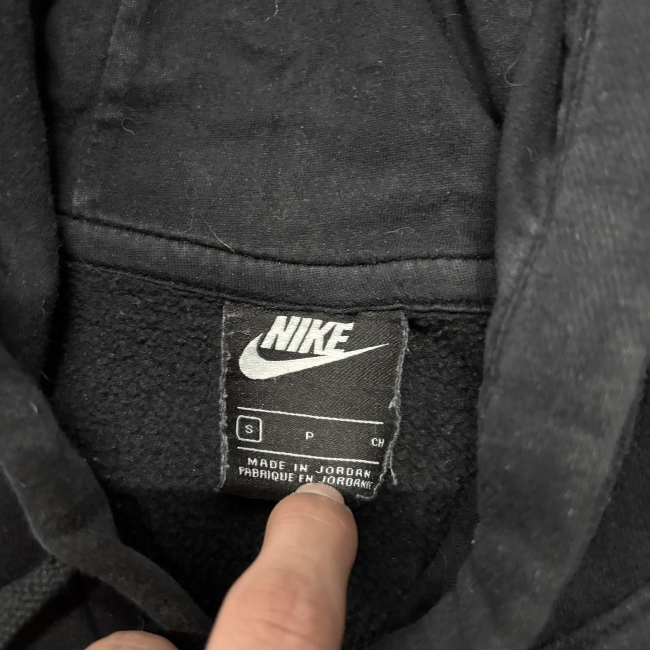 Nike × Vintage Crazy Vintage Y2K/2000s Black Nike Streetwear Essential Hoodie! Size US S / EU 44-46 / 1 - 6 Thumbnail