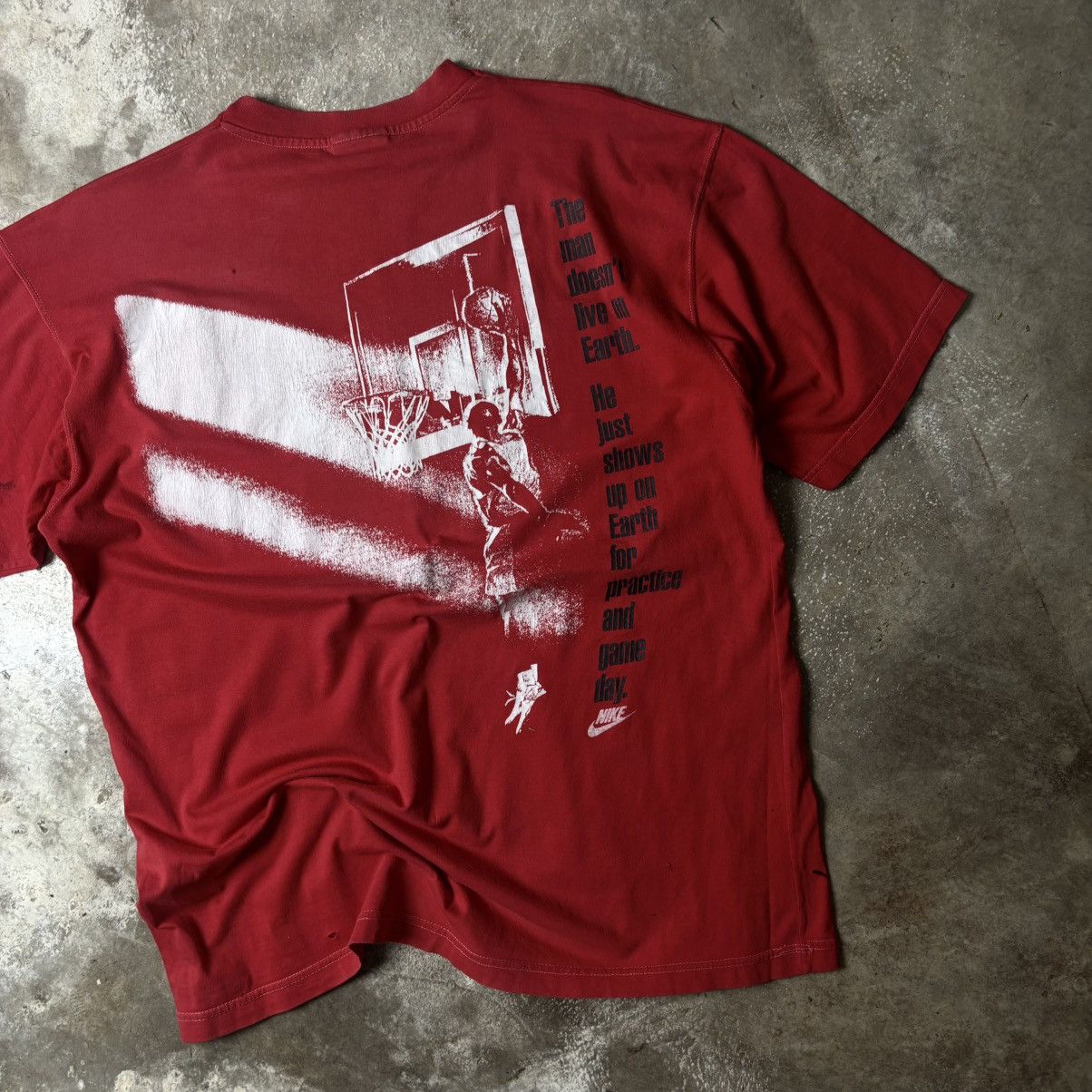 Jordan Brand × Nike × Vintage VINTAGE NIKE JORDAN T-SHIRT Size US M / EU 48-50 / 2 - 1 Thumbnail
