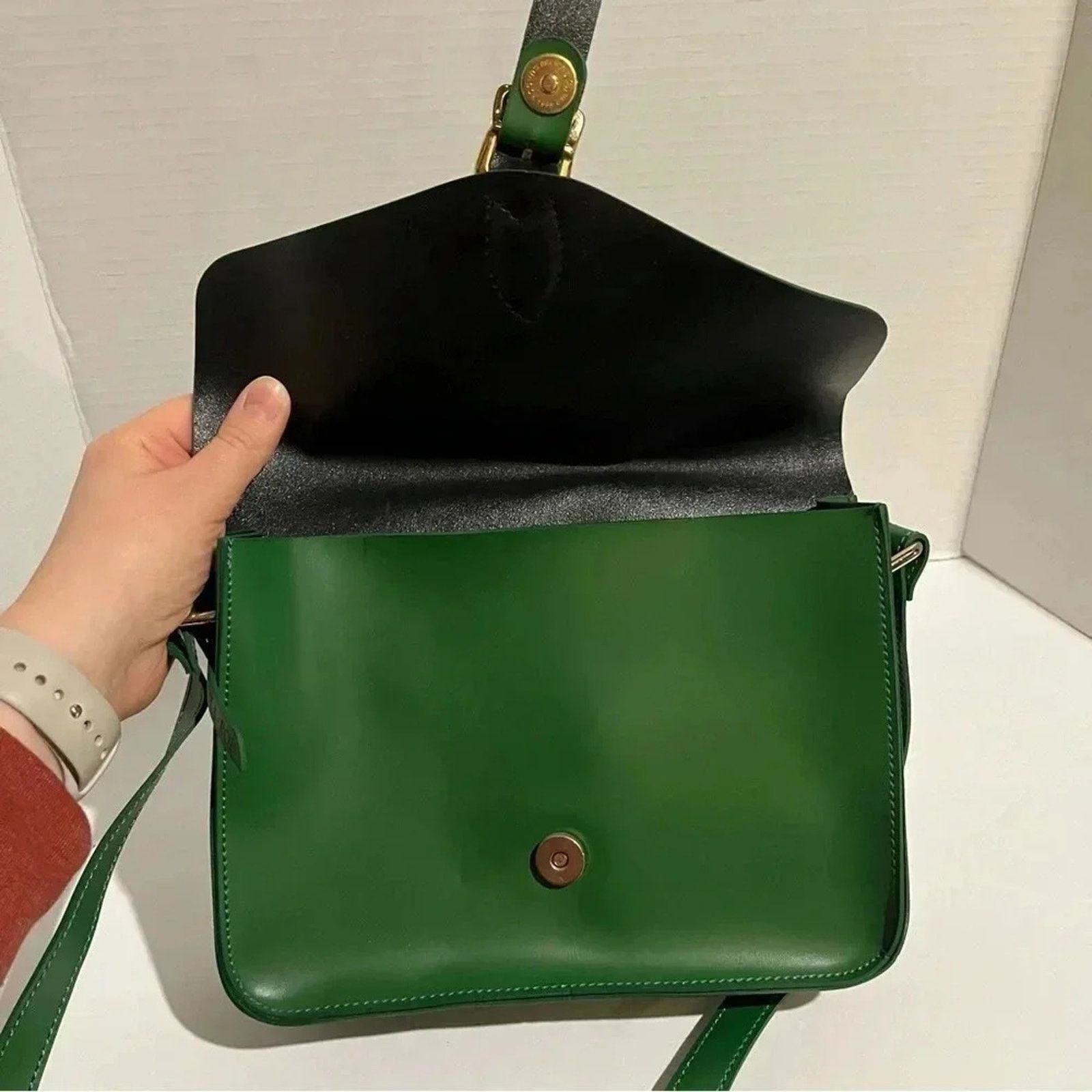 Other Angela Roi Green Crossbody Shoulder Handbag Flap Messenger Size ONE SIZE - 3 Thumbnail