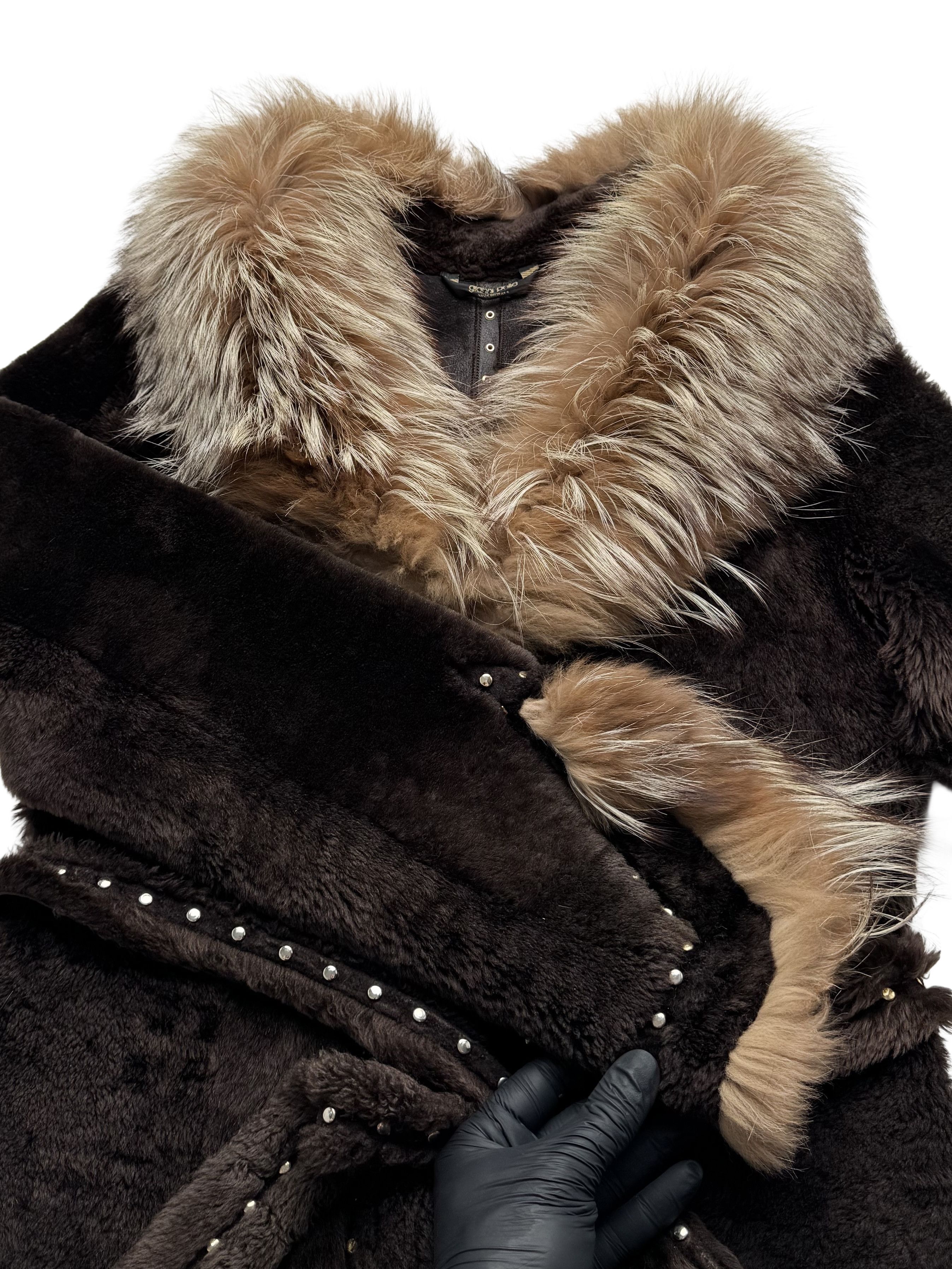Japanese Brand Vintage Real Leather/Sheepskin Jacket With Real Fur Details Size M / US 6-8 / IT 42-44 - 9 Thumbnail