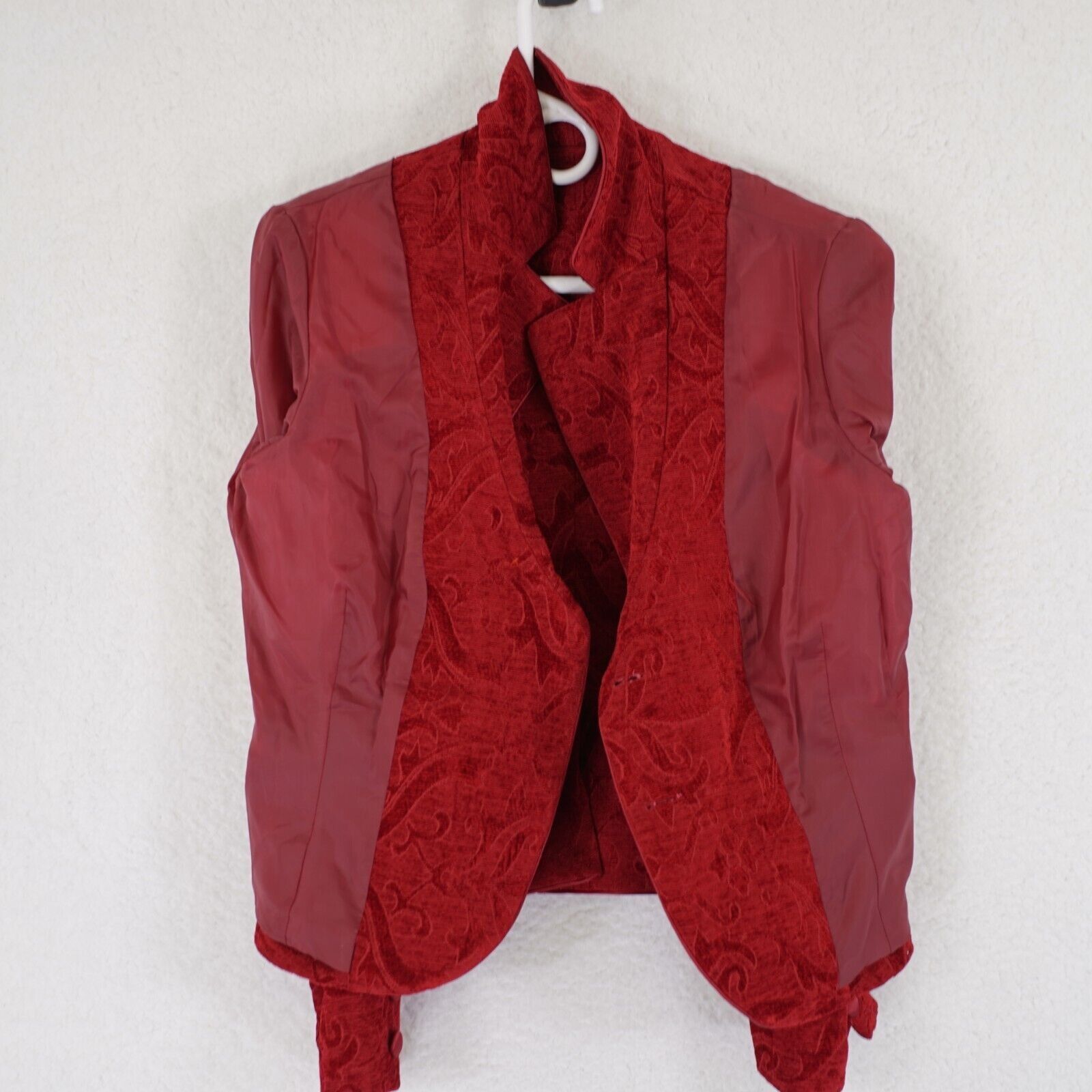 Nine West Nine West Nine & Company Red Floral Felt Blazer Size 12 Rayo Size XL / US 12-14 / IT 48-50 - 5 Thumbnail