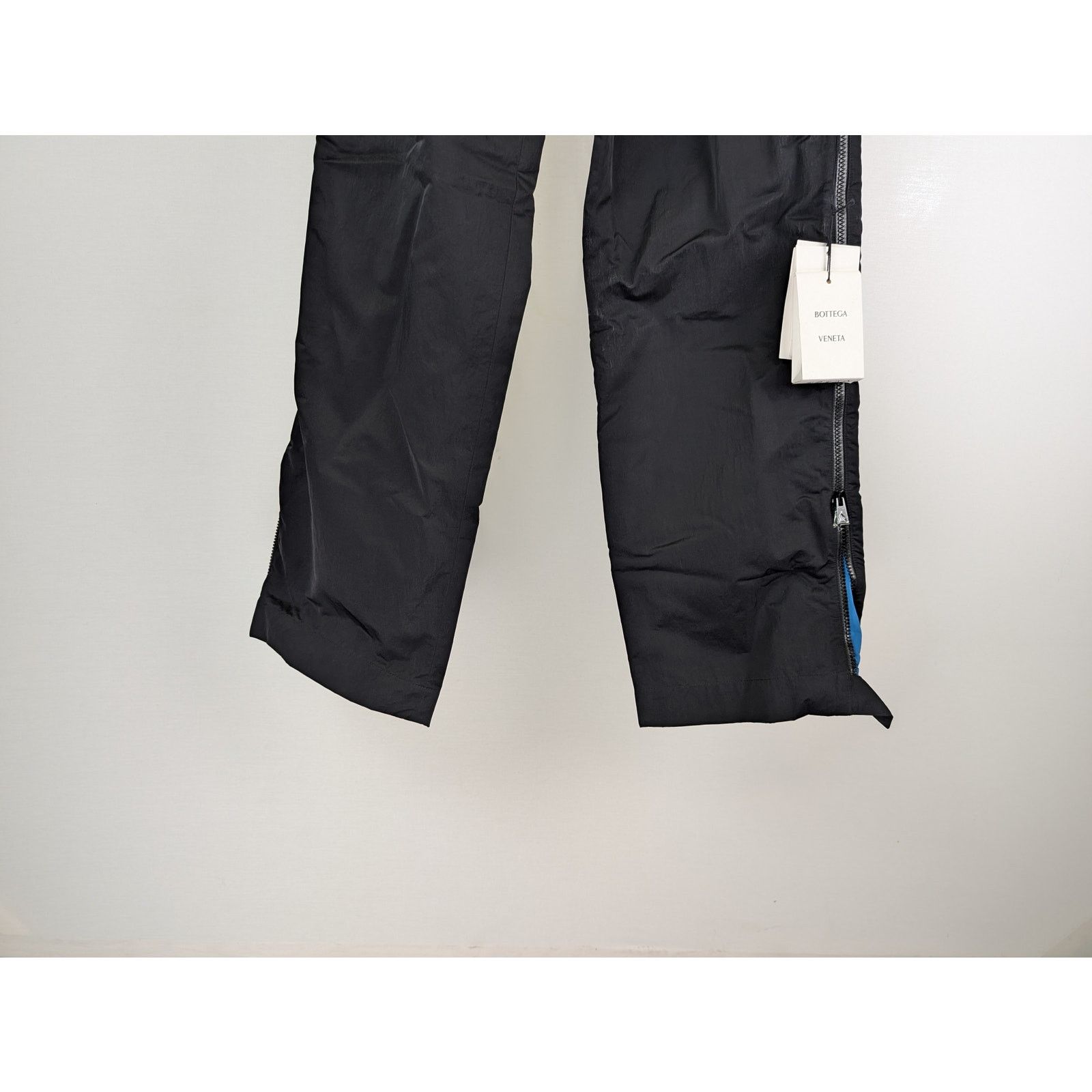 Bottega Veneta o1rshd1 Tech Nylon Trousers Pant in Black/Pacific Size US 30 / EU 46 - 3 Thumbnail