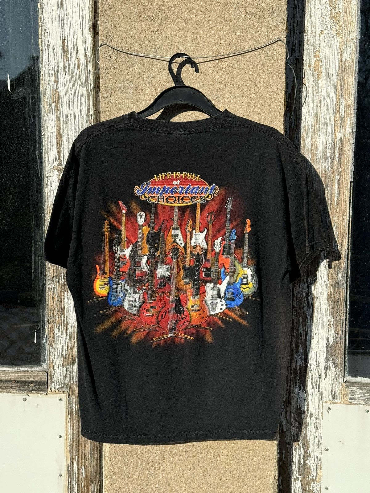 Vintage Vintage printed guitar tshirt Size US XL / EU 56 / 4 - 1 Thumbnail