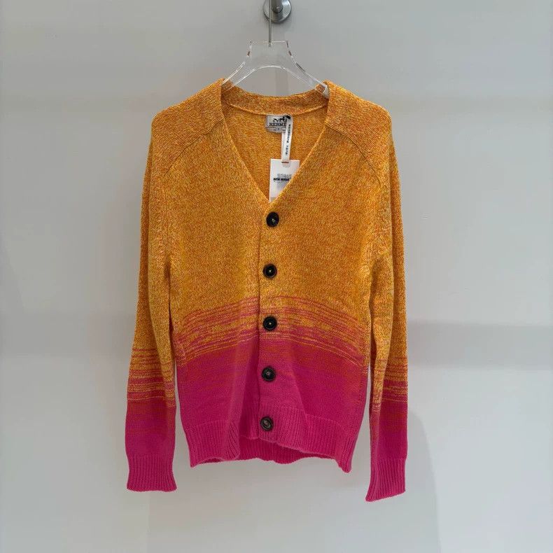 Hermes Gradient Cashmere Cardigan