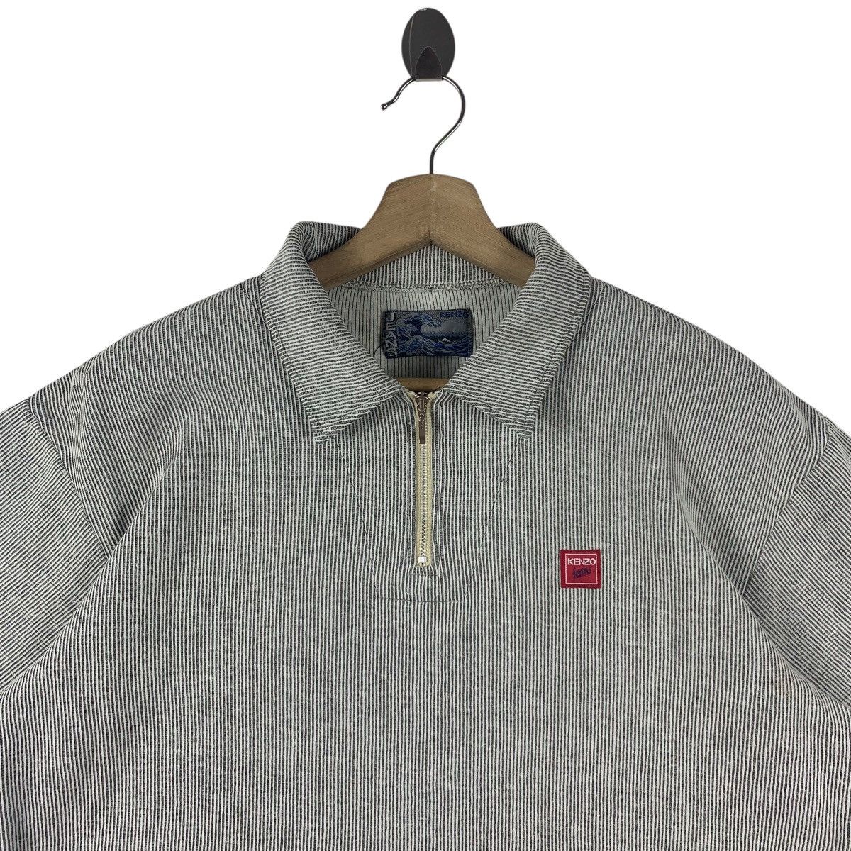 Japanese Brand × Kenzo Vintage KENZO Half zipper stripe polo tee Size US L / EU 52-54 / 3 - 2 Thumbnail