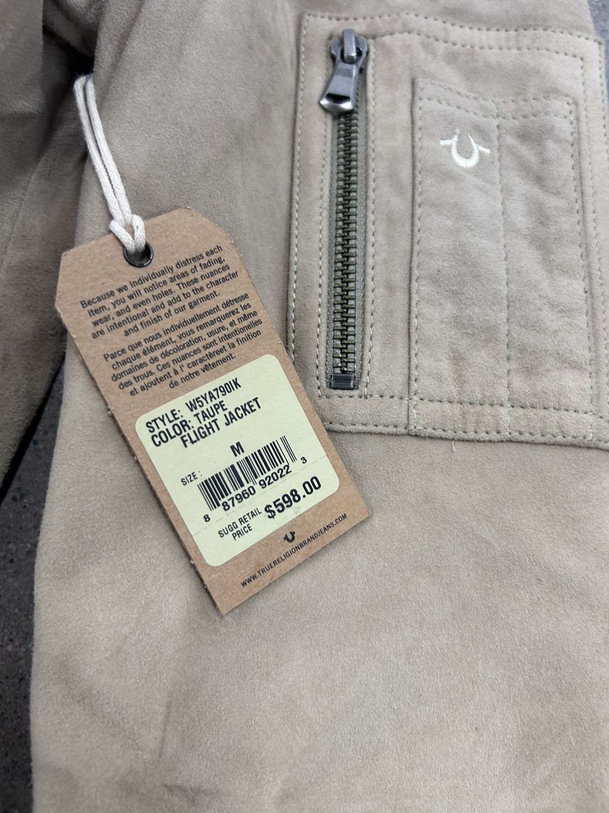 True Religion TRUE RELIGION WOMEN 100% GOAT SKIN FLIGHT JACKET NWT $598 Size M / US 6-8 / IT 42-44 - 4 Thumbnail