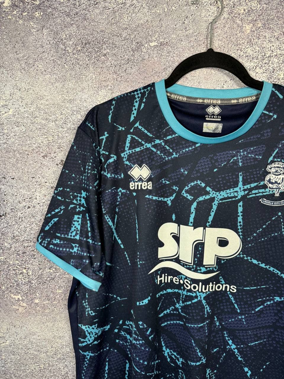 Errea Lincoln City FC 2021/22 Errea Away Soccer Jersey Blokcore Size US XL / EU 56 / 4 - 3 Thumbnail
