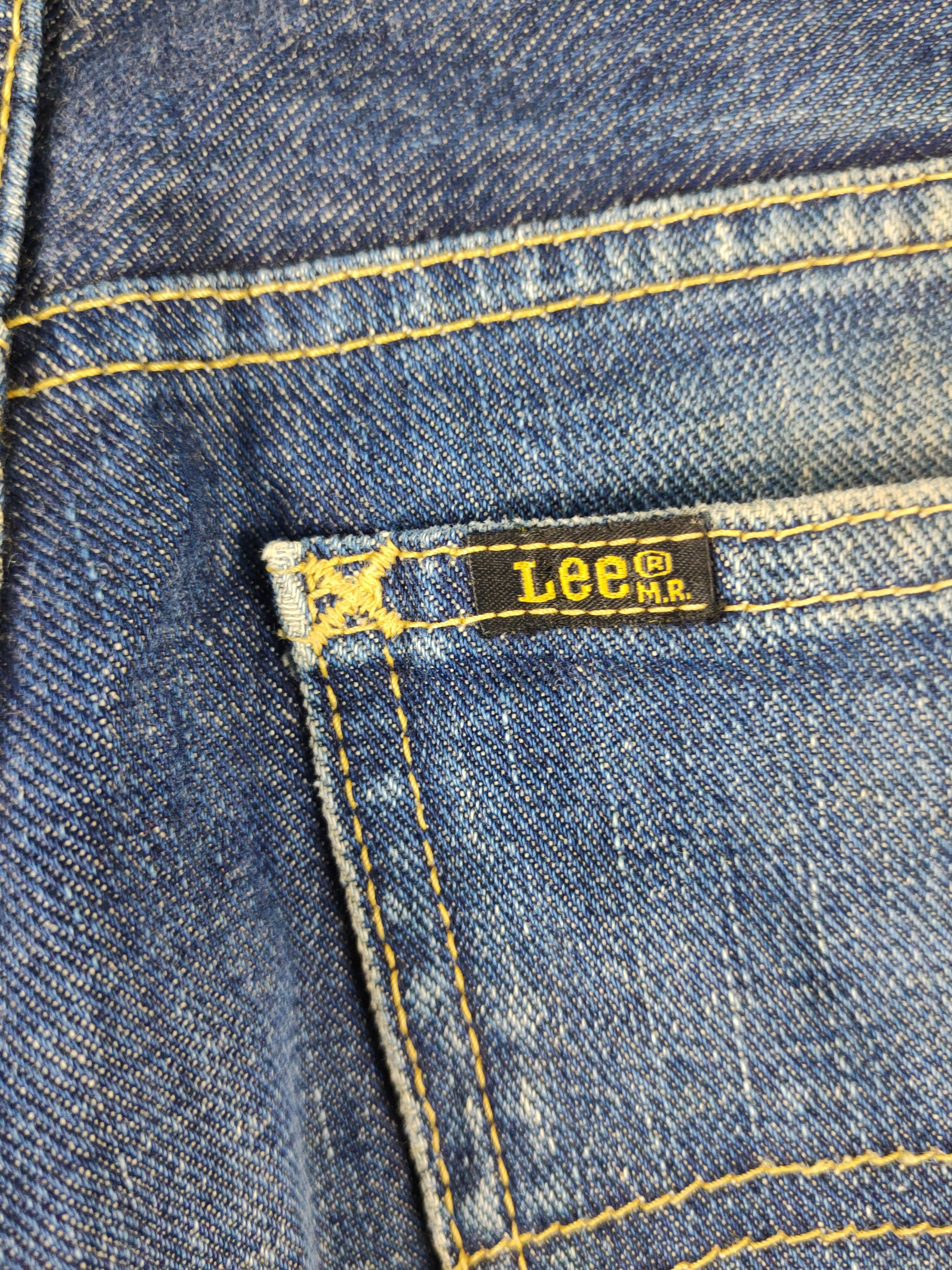 Lee × Vintage Miss Lee Dark Blue Distressed Ripped denim Jeans #W2069 Size 27" / US 4 / IT 40 - 8 Thumbnail