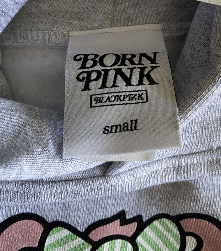 BLACKPINK x VERDY BORN PINK AMEX PLUSH HOODIE GREY SMALL