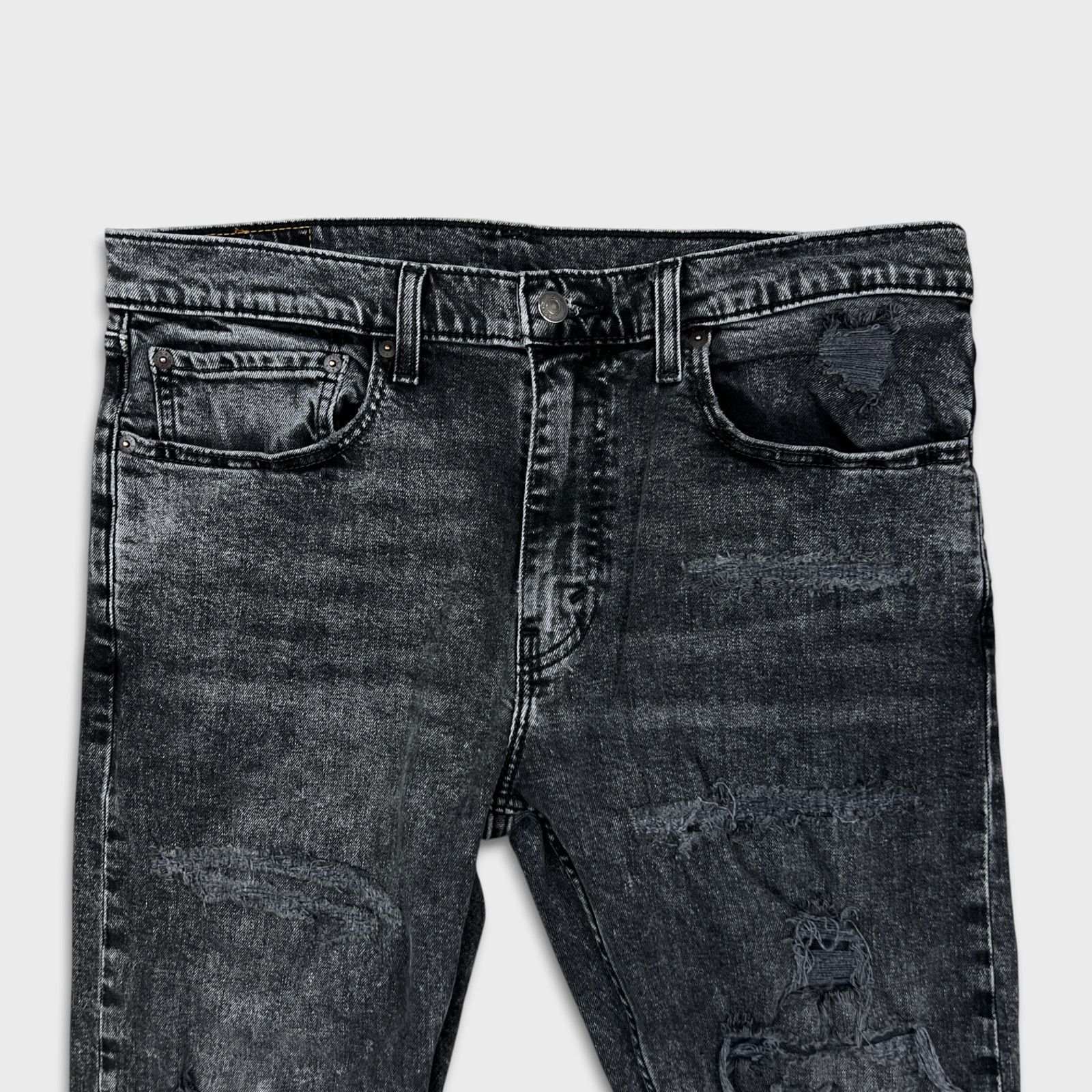 Levi's × Vintage Levi's 512 Jeans 34x30 Slim Taper Leg Distressed Stretch Size US 34 / EU 50 - 2 Thumbnail
