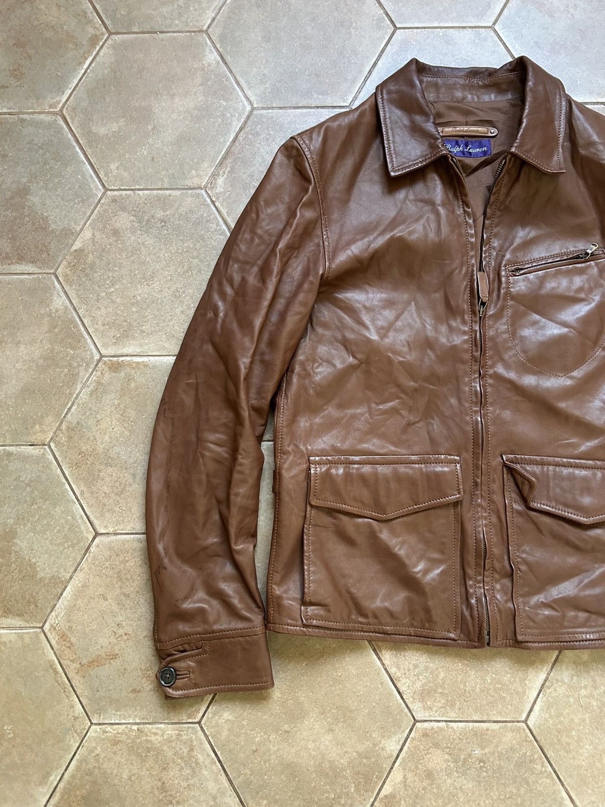 Ralph Lauren Purple Label Ralph Lauren purple label leather jacket Size US S / EU 44-46 / 1 - 4 Thumbnail