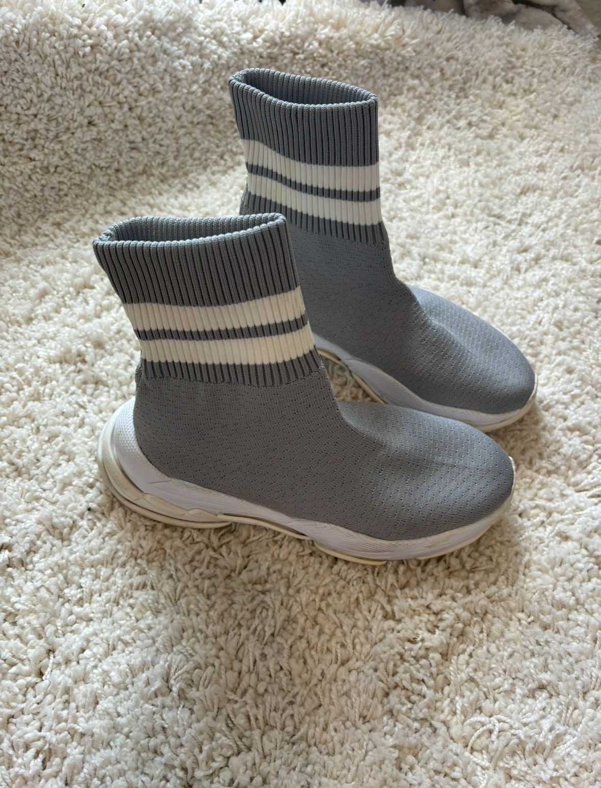 Jeffrey Campbell Jeffery Campbell Tekno High Top Knit Sneakers Size US 8 / IT 38 - 1 Thumbnail