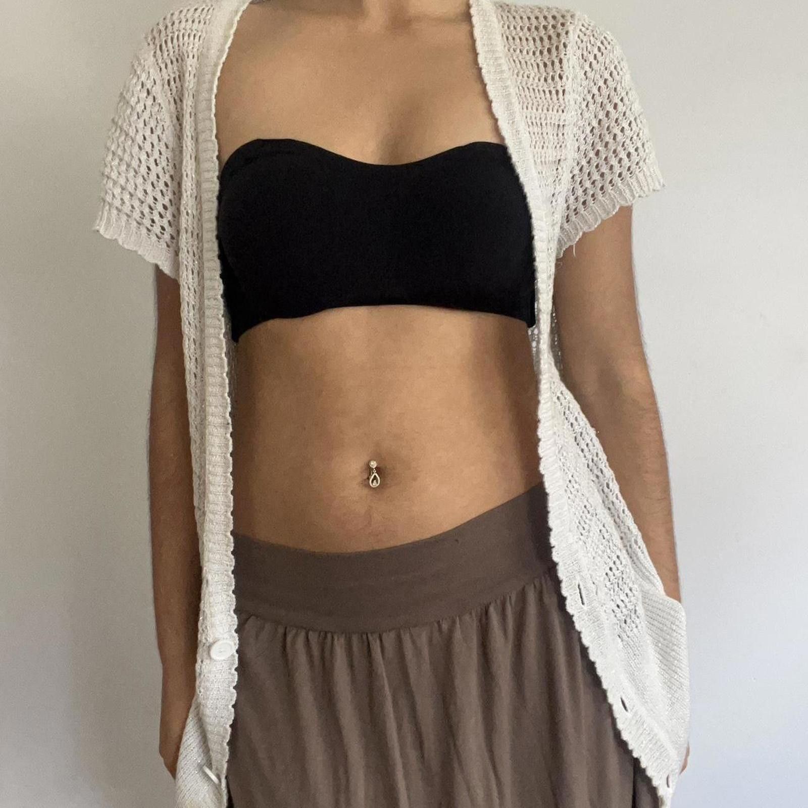 Other White crochet cardigan with button detail #crochetcardigan Size S / US 4 / IT 40 - 5 Thumbnail