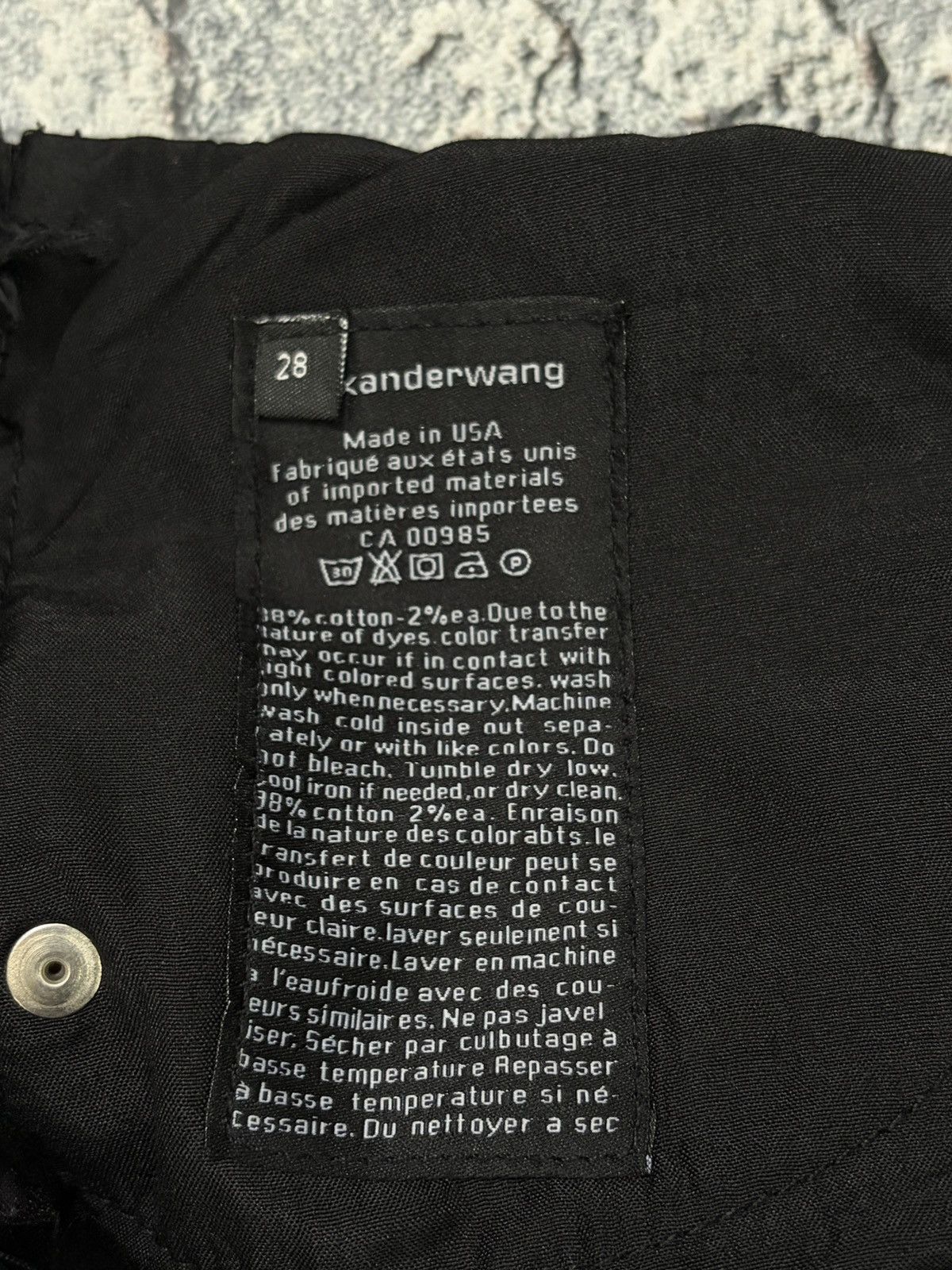 Alexander Wang Alexander Wang Double Waistband Fold-Over Jeans Black 28 Size 28" / US 6 / IT 42 - 5 Thumbnail