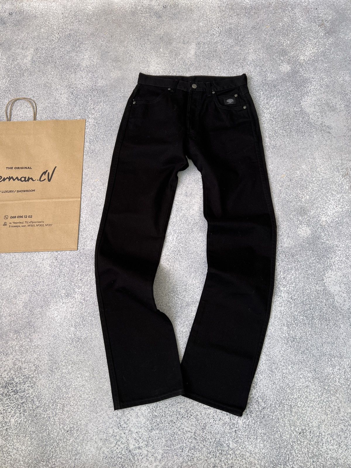 Vintage Harley Davidson Black Pants