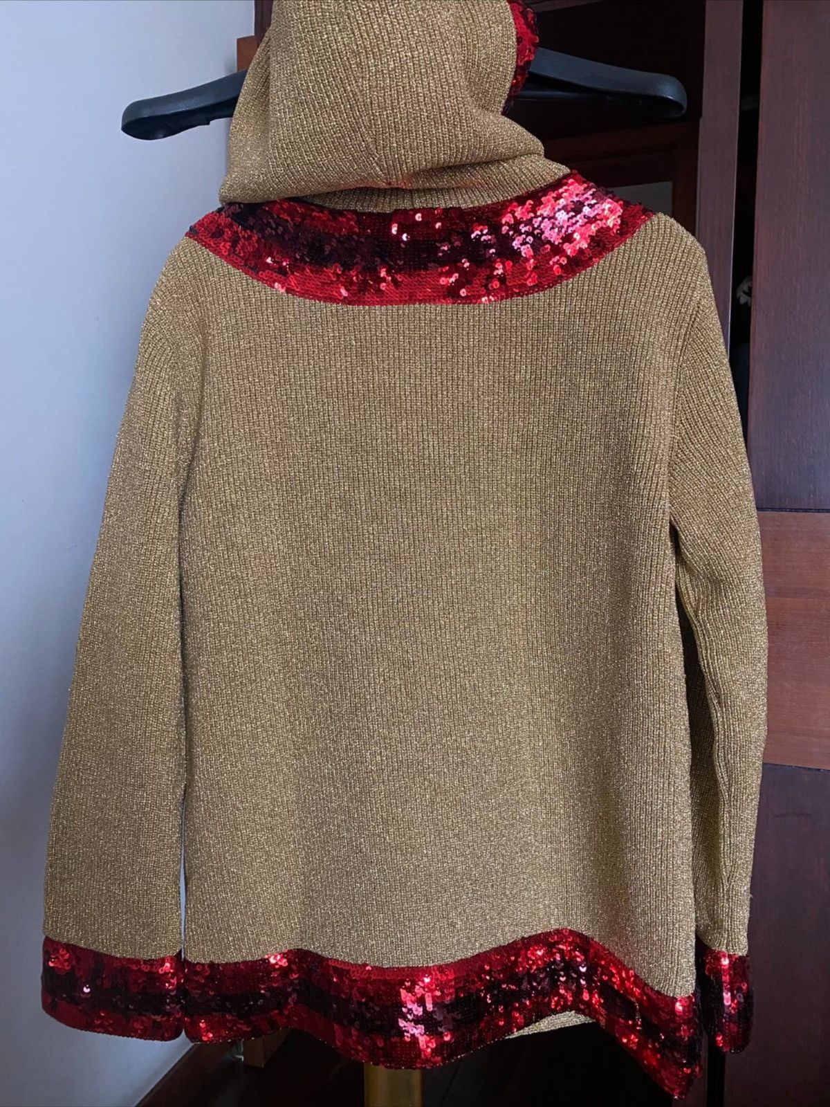 Gucci Gucci Runway Lurex Hooded Jacket with Sylvie Sequins Size US M / EU 48-50 / 2 - 3 Thumbnail