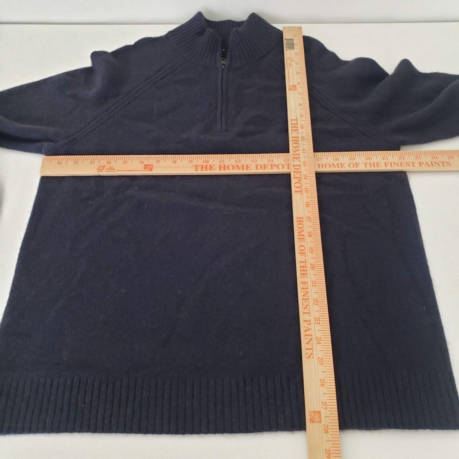 Vince Vince Yak Merino Wool 1/4 Zip Sweater Mens Size XL Blue Knit Size US XL / EU 56 / 4 - 7 Thumbnail