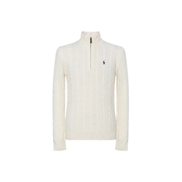 Polo Ralph Lauren Polo Ralph Lauren Men's Cream Half-Zip Sweater Size US XS / EU 42 / 0 - 1 Thumbnail