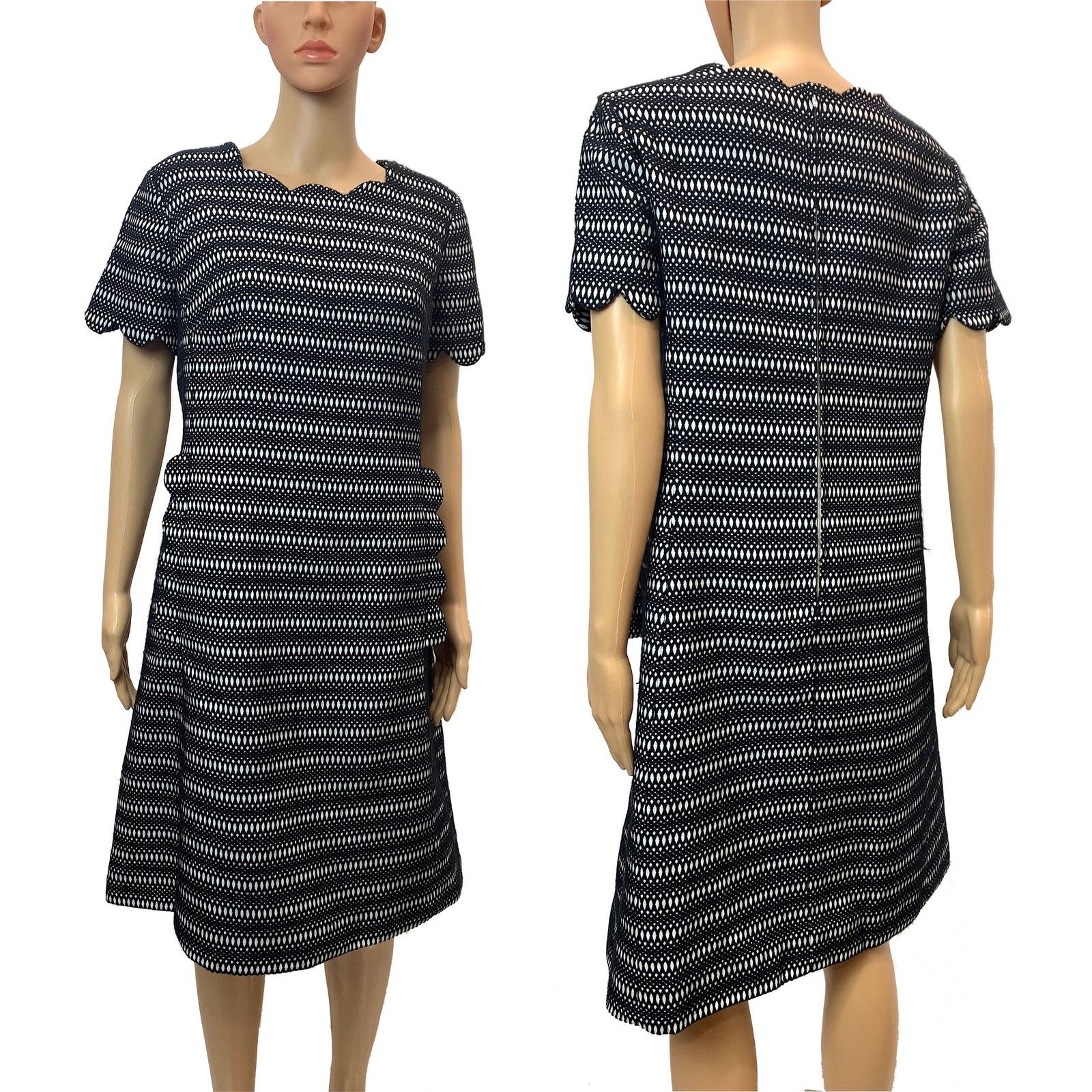 Neiman Marcus × Vintage Vintage 60s Black & White MOD Dress | Neiman Marcus Size M / US 6-8 / IT 42-44 - 1 Thumbnail