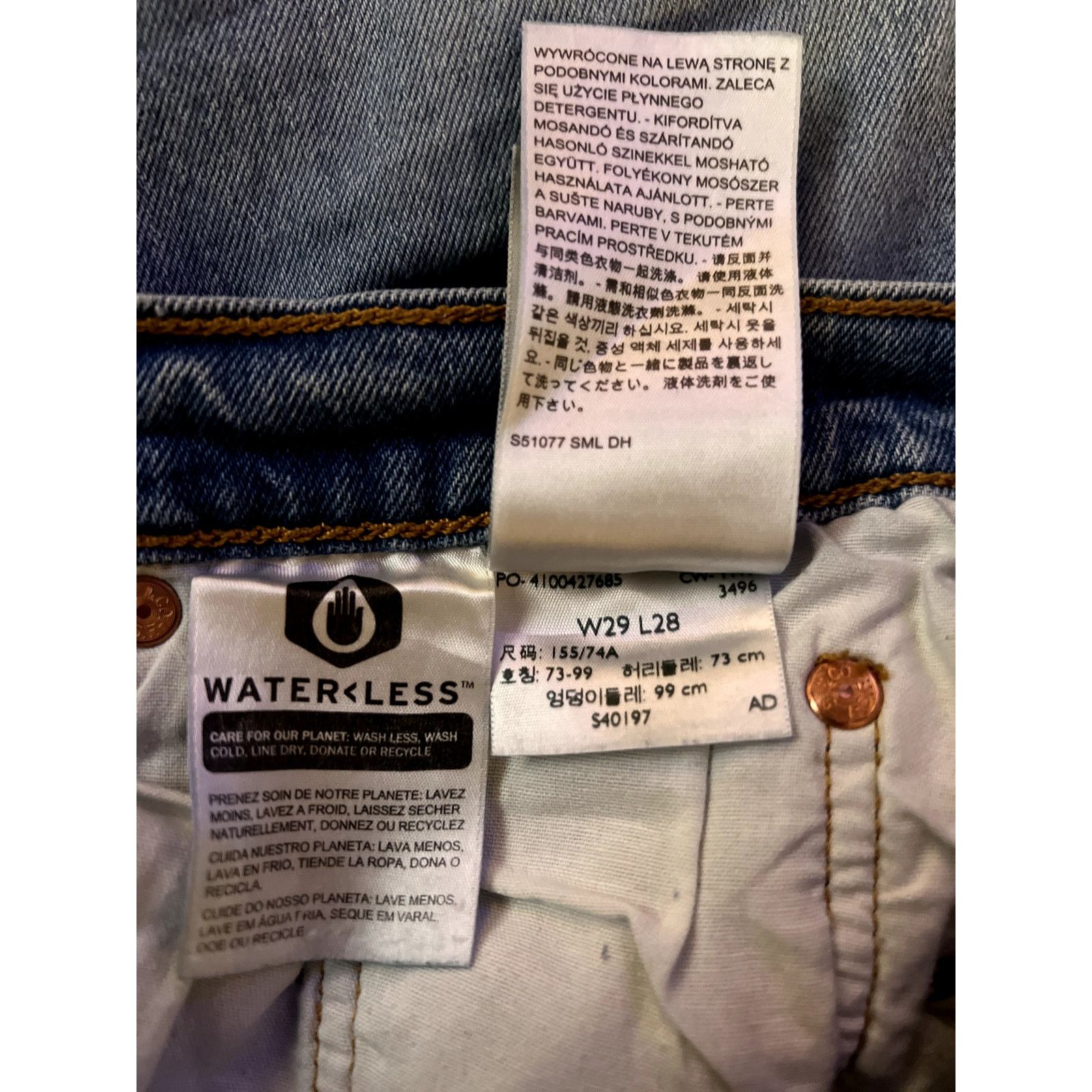 Levi's Vintage Levi's 501 Big E Button-Fly Jeans -29W x 28L Premium Size US 29 - 6 Thumbnail