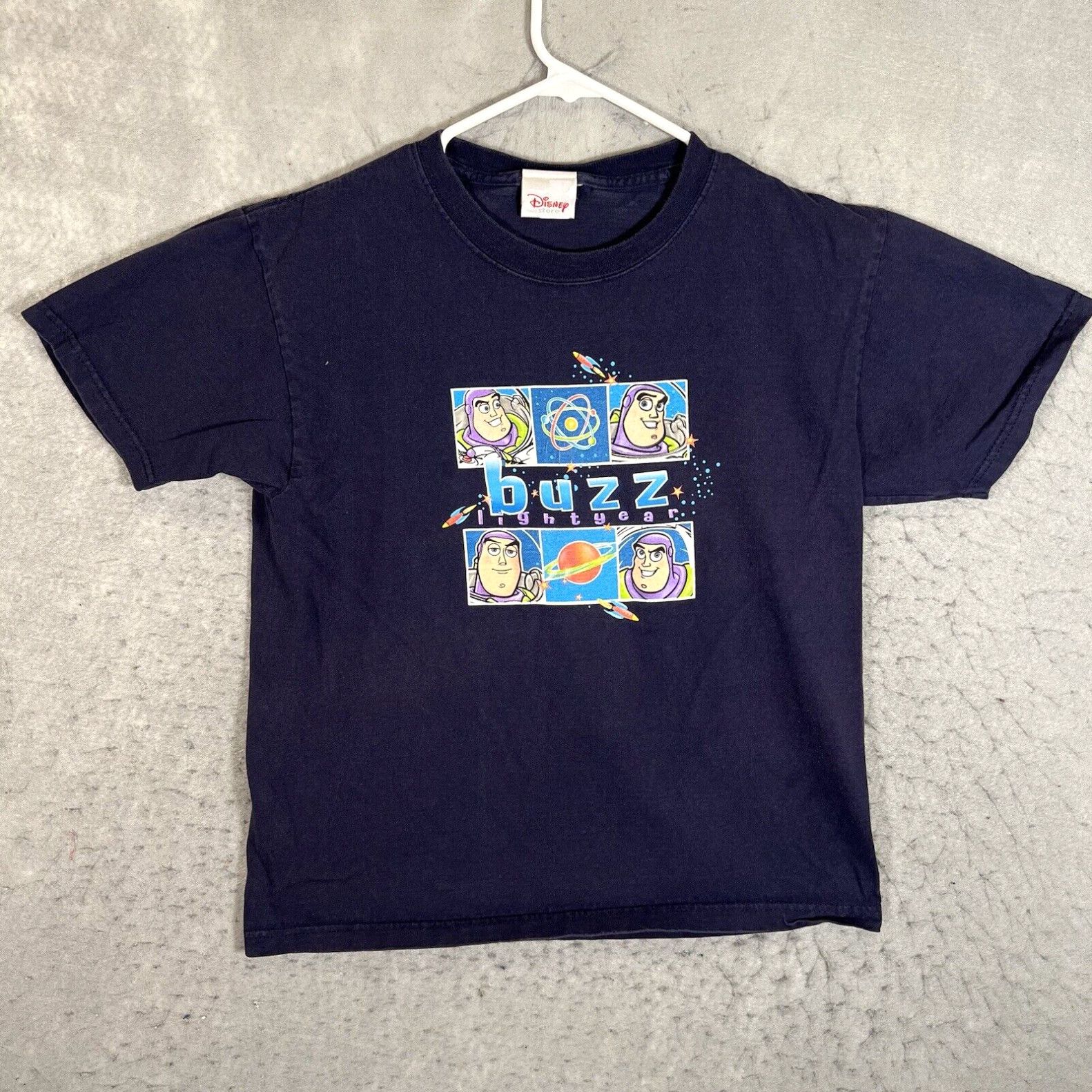 image of A1 Disney Toy Story Buzz Lightyear T Shirt Adult Medium (Fits S) Blue Usa Made in White, Men's