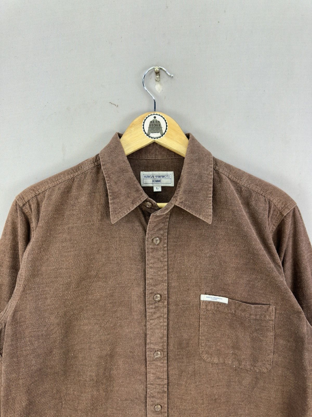 Kansai Yamamoto Kansai Yamamoto Homme Flannel Shirt Button Up Size US L / EU 52-54 / 3 - 7 Thumbnail