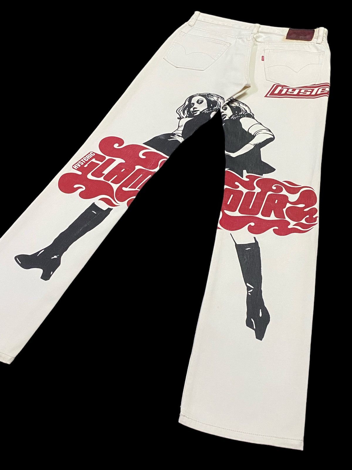 Hysteric Glamour Rare‼️Hysteric Glamour Big Print Pants Size US 29 - 25 Thumbnail