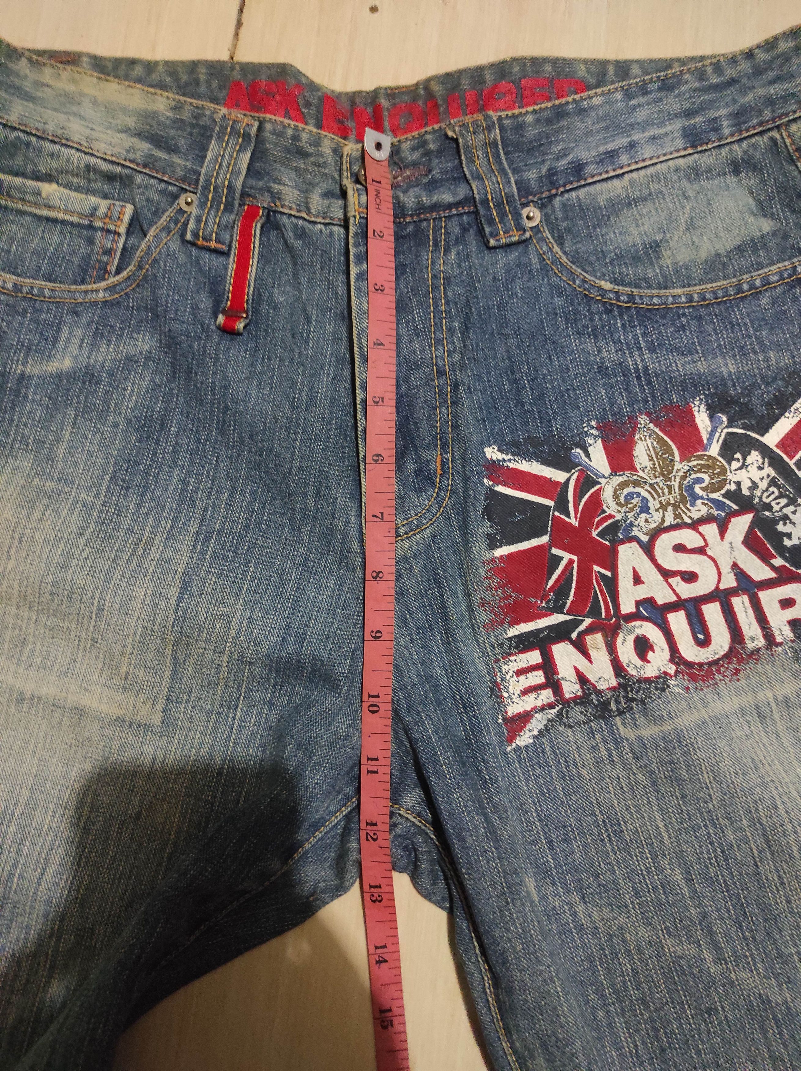 Le Grande Bleu (L.G.B.) ASK London Flag Denim Jeans Size US 30 / EU 46 - 12 Thumbnail