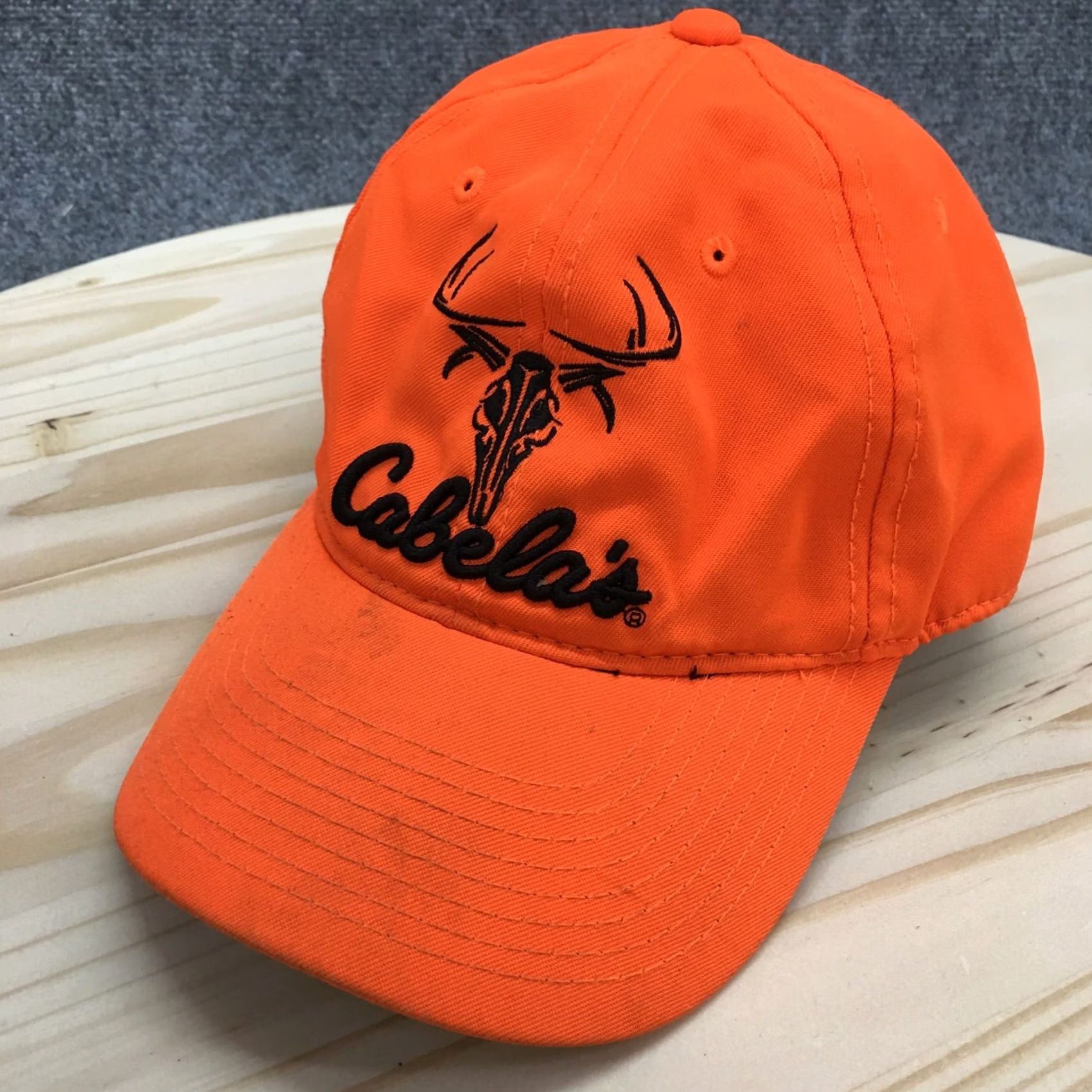 Vintage Cabelas Legendary Outfitters Baseball Cap Hat OS Orange Embroidered Logo Mens Size ONE SIZE - 2 Thumbnail