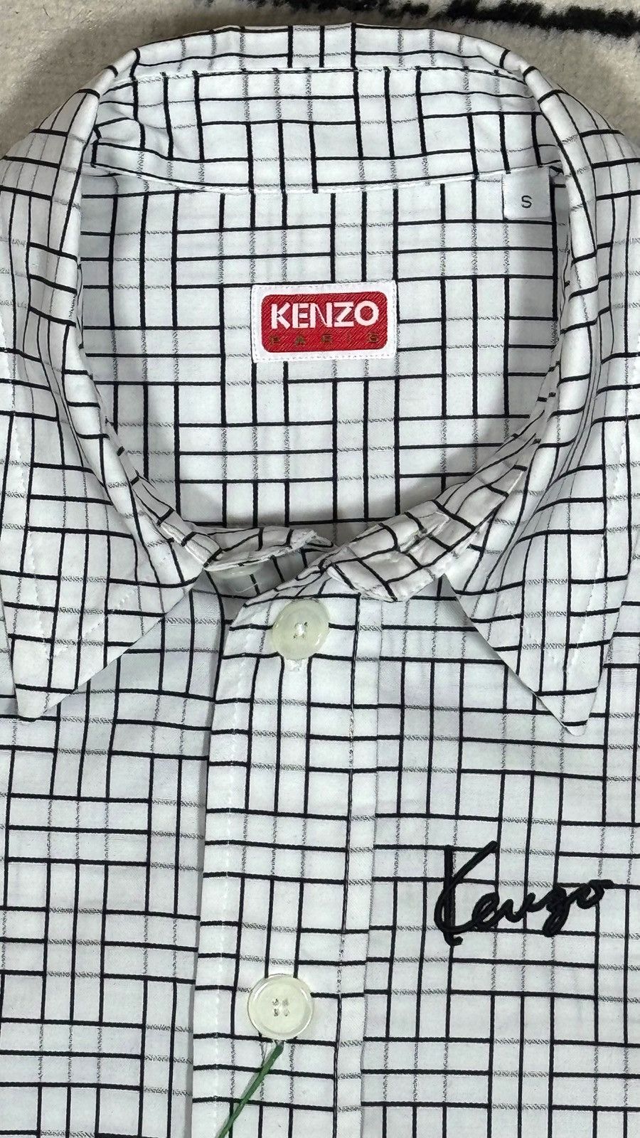 Kenzo KENZO NWT Nigo "Weave" Grid Oversized Jacquard Shirt Size US S / EU 44-46 / 1 - 3 Thumbnail