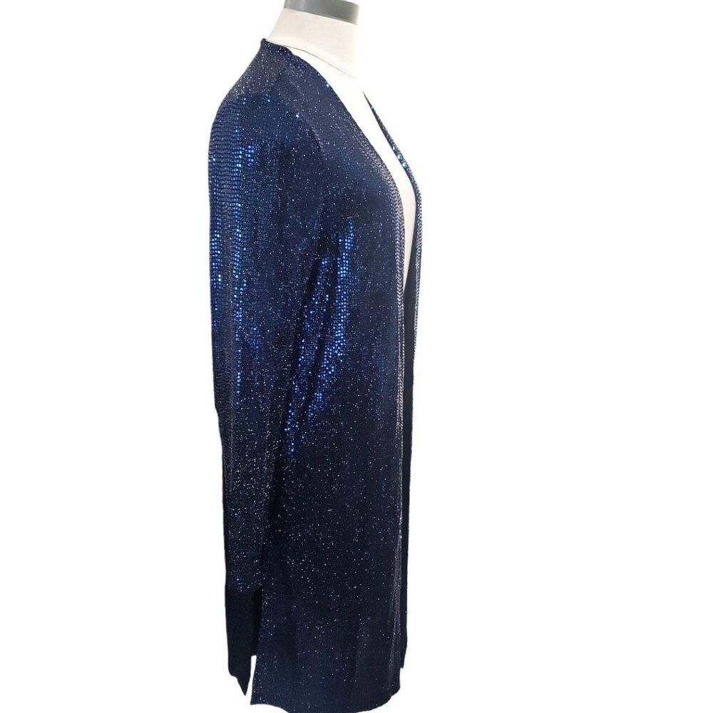 Designer CT1756 Jules & Leopold Nave Sequined Open Cardigan M Size M / US 6-8 / IT 42-44 - 3 Thumbnail
