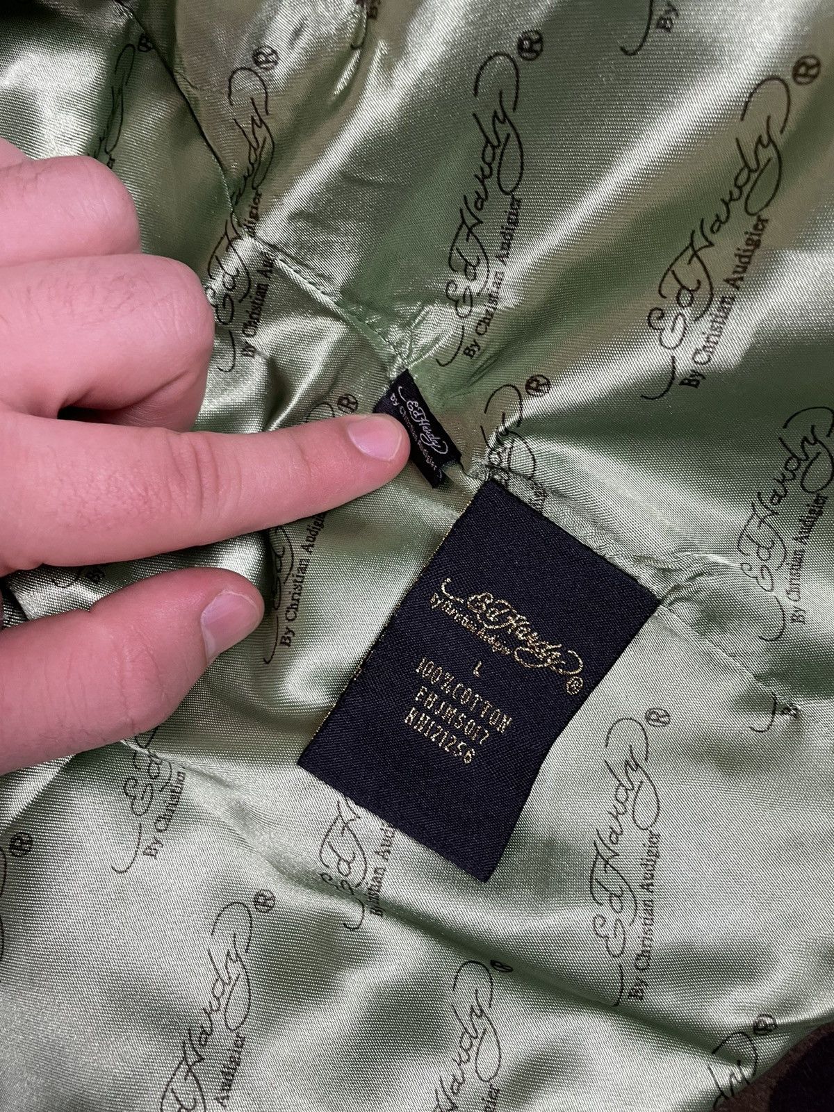 Ed Hardy × Vintage Ed Hardy by Christian audiger army blazer L Size US L / EU 52-54 / 3 - 8 Thumbnail
