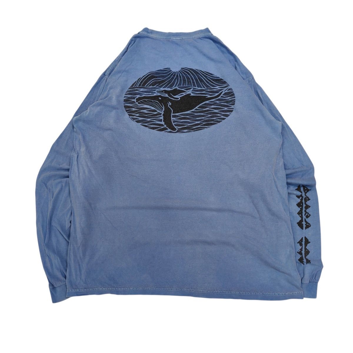 Vintage Vintage Y2K Crazy Shirts Blue Hawaii Dyed Long Sleeve Tee Size US L / EU 52-54 / 3 - 1 Thumbnail