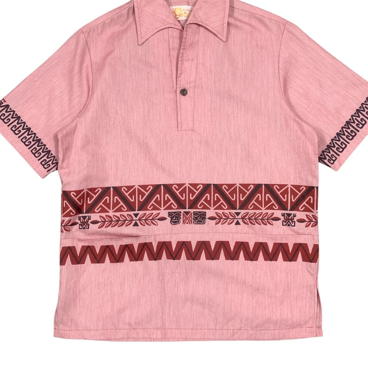 IOLANI Vtg 60's McInerny Iolani Tiki Hawaiian Shirt Size US S / EU 44-46 / 1 - 3 Thumbnail