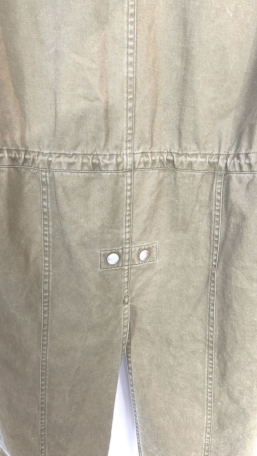 Saint Laurent Paris Saint Laurent SS/14 Khaki Gabardine Fishtail Military Parka Size US XXS / EU 40 - 9 Thumbnail