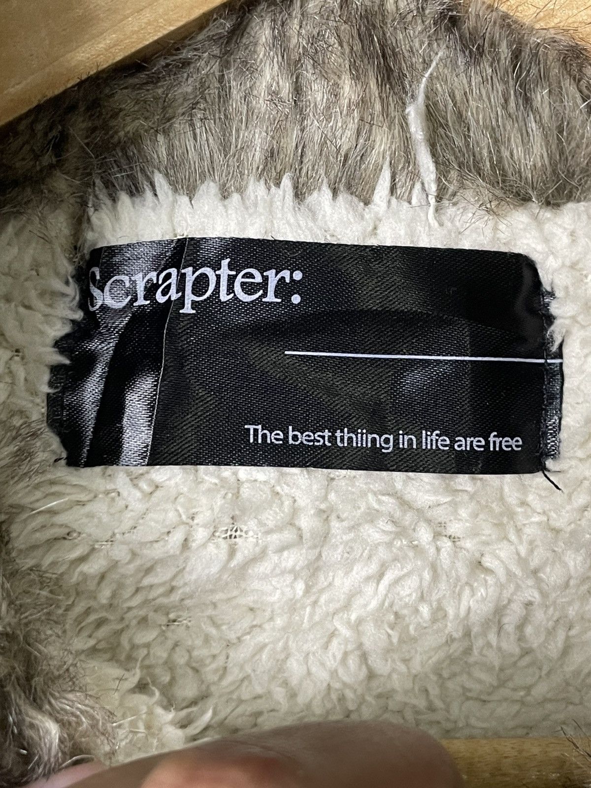 Designer × Japanese Brand × Vintage Scrapter Fur Collar Knitted Jacket Outerwear(42) Size US XS / EU 42 / 0 - 7 Thumbnail
